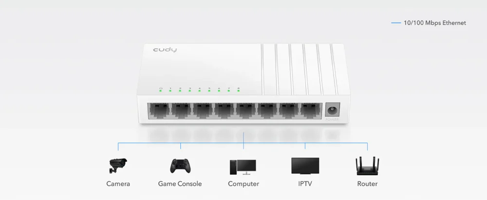 Desktop Switch 8-port 10/100- FS108D